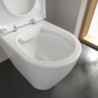 Avento Washdown toilet bowl for close-coupled WC-suite, rimless, floor-standing, with DirectFlush, White Alpin