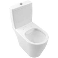 Avento Washdown toilet bowl for close-coupled WC-suite, rimless, floor-standing, with DirectFlush, White Alpin