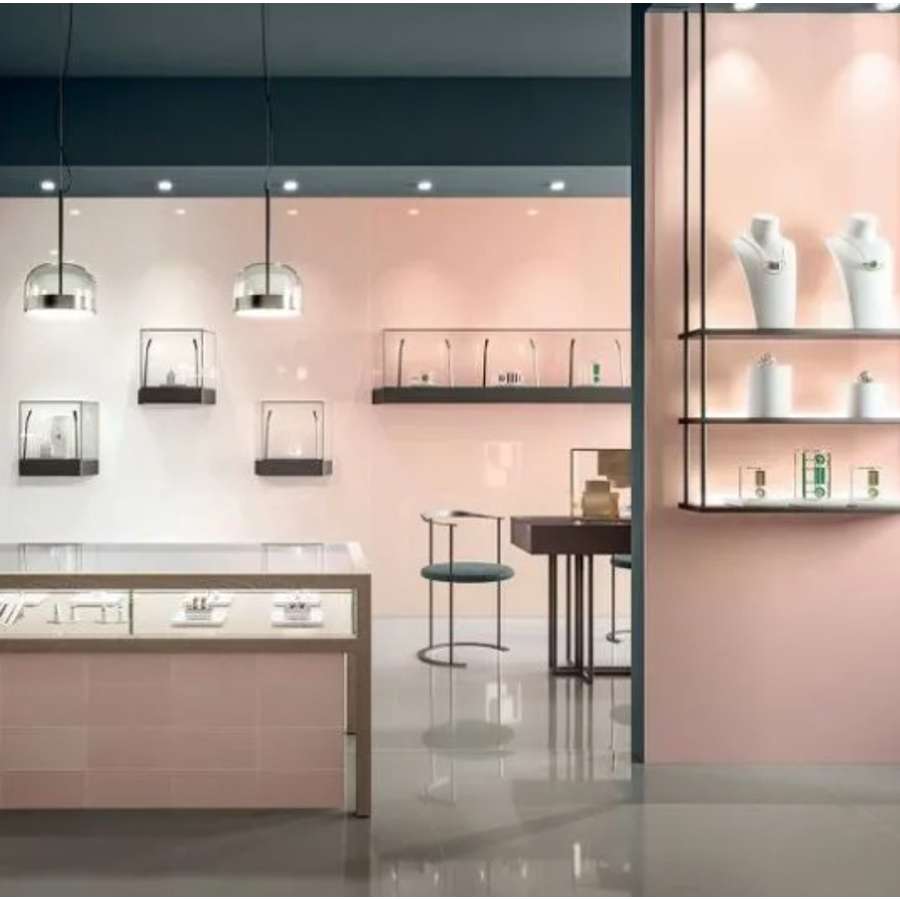 Cedit Cromatica 757513 Gradiente Bianco Rosa B Matt Porcelain Tiles 2400 mm