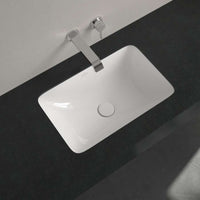 Loop & Friends Undercounter Washbasin, 540 x 340 x 185 mm, with overflow, outside surface glazed