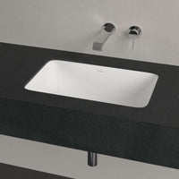Loop & Friends Undercounter Washbasin, 540 x 340 x 185 mm, with overflow, outside surface glazed