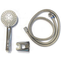 Roca A5B2361C0G Shower set with 100/3 handshower, bracket and 1.5M flexible hose in chrome plated