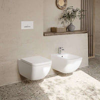 Venticello Toilet seat and cover, with automatic lowering mechanism (SoftClosing), with removable seat (QuickRelease), White Alpin