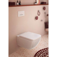 Venticello Toilet seat and cover, with automatic lowering mechanism (SoftClosing), with removable seat (QuickRelease), White Alpin