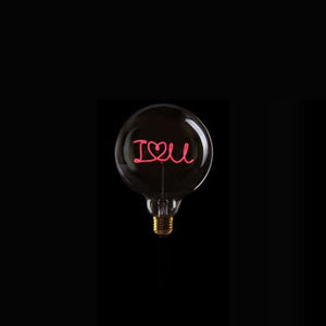 904052RX Lighting Table Lamp, 904052RX I LOVE U & Red