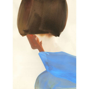 Paper Collective 50 13 The Blue Cape with oak smoked frame Acoustic Framed Art Panel 860 x 1200 x 50 mm