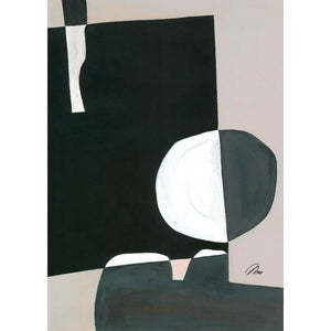 Paper Collective 50 275 La Femme 02 by Mae Studio with black aluminium frame Acoustic Framed Art Panel 860 x 1200 x 50 mm