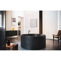 Agape In-Out AVAS1041.NM freestanding bathtub D1294 x 590 mm in black Marquinia marble