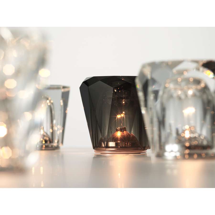 Xtal Acrux Dark Gray Cordless LED Table Lamp