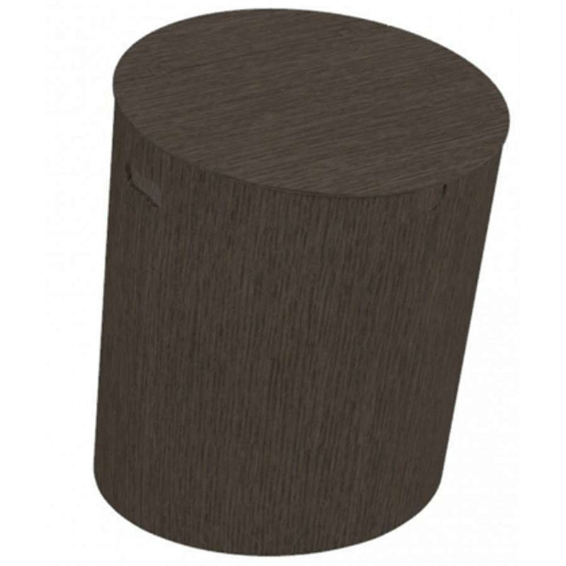 Basket ACOM0510.RW round storage unit D400 x 480 mm in dark oak