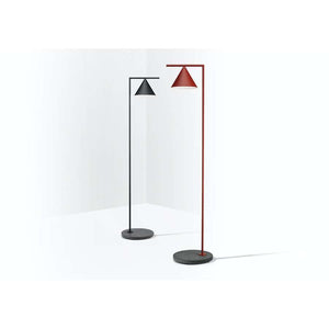 F011A42F037 Lighting Outdoor Floor Lamp, F011A42F037 Burgundy Red, Black Lava