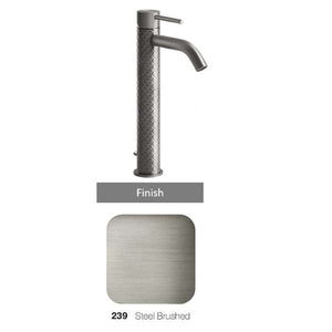 GESSI GESSI316 54104.239 high basin mixer in steel brushed with waste