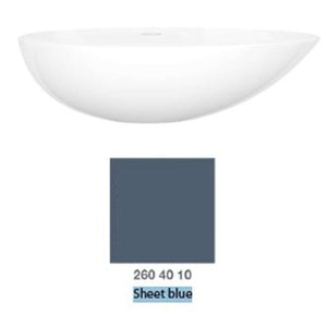 Victoria + Albert VB-NAP-57-NO-RAL2604010 Napoli 57 washbasin in Gloss Sheet blue 570 x 345 x 156 mm