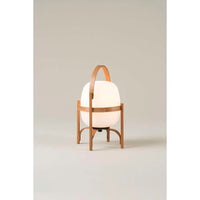 CESTC01 (CES16) Lighting Table Lamp, Frame Cherry wood, Lampshade White opal polyethylene, UKA01 UK plug