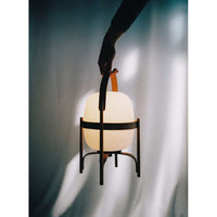 CESTC01 (CES16) Lighting Table Lamp, Frame Cherry wood, Lampshade White opal polyethylene, UKA01 UK plug