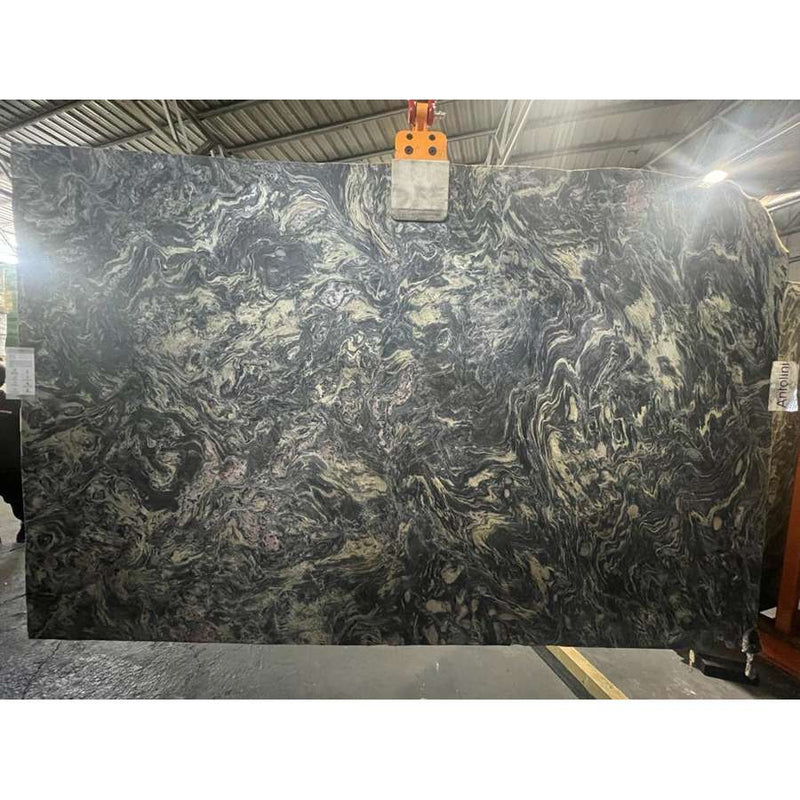 Exclusive Collection Fusion "WOW"/"Original" Dark DH235 Lether (bookmatch) Natural Stone Slab 2900 - 2950 x 1850 - 1870 x 20 mm