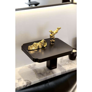 LIMBONSAI 79121NBDG Deck-mounted Single-lever Basin Mixer in Na-No Black w/ Dark Gold Knobs