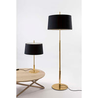 DIATB01 Lighting Table Lamp, Frame Satin nickel metallic, Lampshade White linen, Light source included, dimmer included and UKA01 UK plug