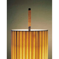 DOR03 + DORP3 + DOR00 (DORSA02) Lighting Floor Lamp, Frame Dark brown , Base Dark brown, Lampshade Natural riboon, UKA01 UK plug