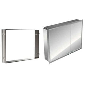 Asis Prestige 989705074HK Built-In Illuminated Mirror Cabinet Wide Door on the Left 1015 X 665 mm with Surrounding Led Lighting, Touch Sensor and Bluetooth. With built-in frame
