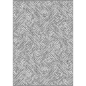 Circular Collection/Scratches Stream Eco (PCS) EN590, EN501 Hand-Tufted Cut & Loop Pile Relief Rug 1700 x 2400 x 9 - 12 mm