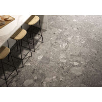 Frammenta Grigio Scuro Grigio Scuro Natural Rectified Porcelain Tile 600 x 300 x 10 mm