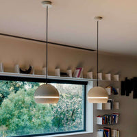 FOTPA01 Lighting Pendant Lamp Pendant Lamp, Frame Glossy White & Aluminum, Built-in LED 40 W, Dimming 1-10V