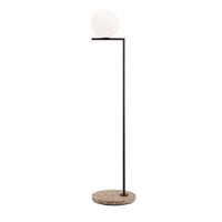 F012A03C059 + RF26565 Lighting Floor Lamp, F012A03C059 - Brass Finish_Grey Lava