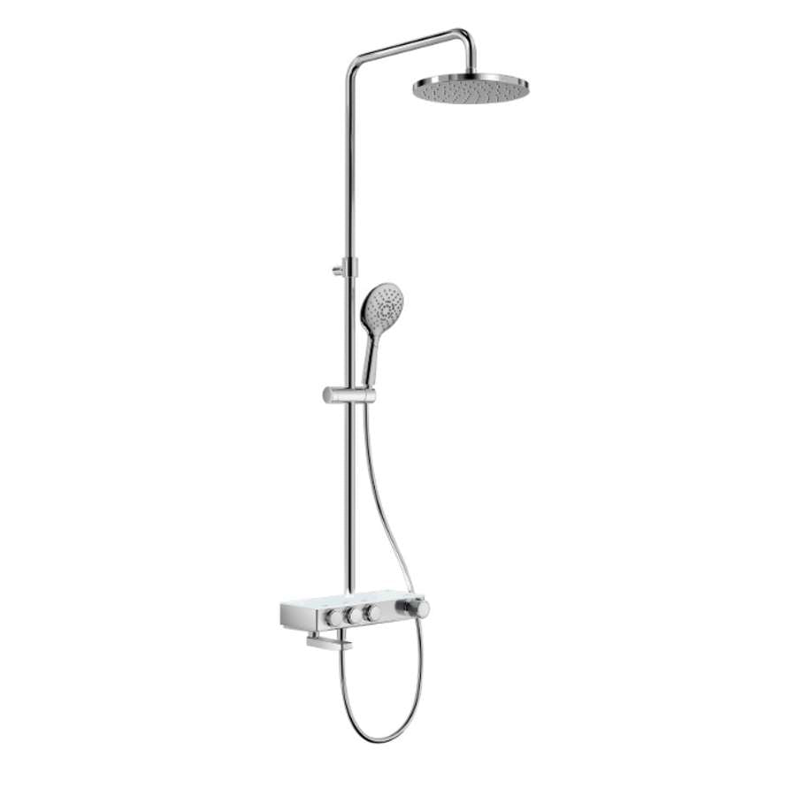 Index-T A5A9H09C0N Thermostatic Bath-shower Column with 130/3F Hand-shower