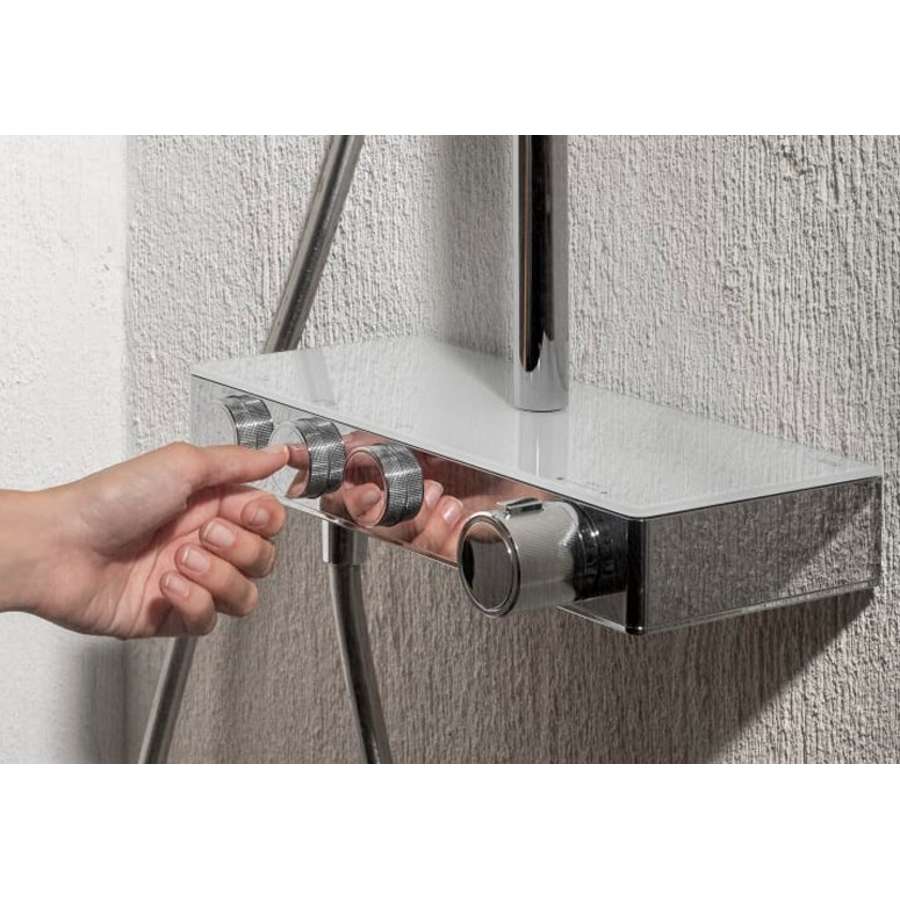 Index-T A5A9H09C0N Thermostatic Bath-shower Column with 130/3F Hand-shower