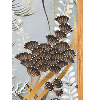 Chinoiserie 2.0 Custom L3-22 Underwater Jewels Framed Art hand-painted & embellished silk wallpaper 1000 x 1000 mm