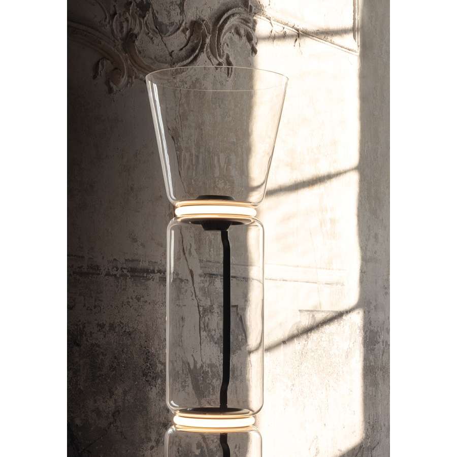 Noctambule Floor 2 High Cylinders Cone Small Base Floor Lamp