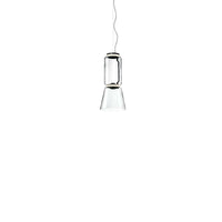 F0268000 Lighting Suspension 1 Low Cylinder And Cone Suspension Lamp, F0268000 - Black