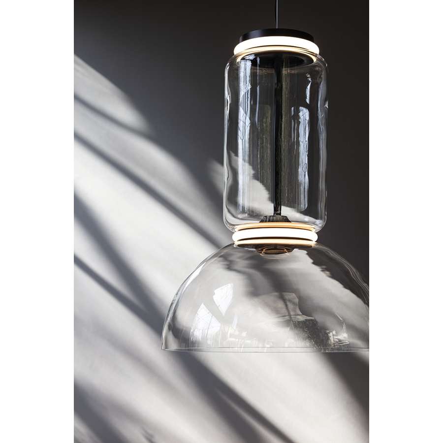 Noctambule Suspension 1 Low Cylinder and Cone Suspension Lamp