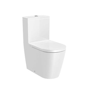 Inspira Round rimless back to wall close-coupled toilet with dual outlet