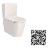 Inspira Round rimless back to wall close-coupled toilet with dual outlet