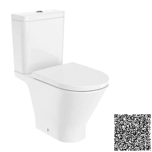 The Gap Vitreous china close-coupled Rimless WC with dual outlet 370 x 655 x 790mm