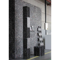 Black Rock Satin Recycled Plastic Panel 800 x 800 x 10 mm