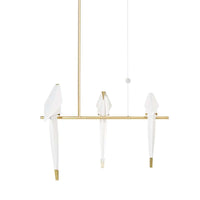 8718282298030 Lighting Suspension Lamp, Aluminium in white and brass