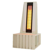 Stenal Myheat Infrared Seat LX20.1 with Back Structure in Linden wood and Stool Structure in Ayous wood