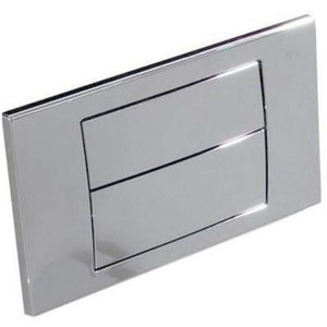 Push type operating plate dual flush 3/6l for duplo cisterns in chrome