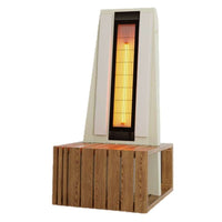 Stenal Myheat Infrared Seat LX20.4 of Back Structure in Linden wood and Stool Structure in Thermotreated Ash wood