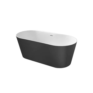 Roca A2484660X0 Raina Stonex oval bathtub with drain in Onyx 1590 x 790 x 590 mm