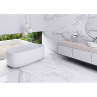 MARBLE GNNT660011/GNN7M60011 Calacatta Natural-Matte Rectified Full Body Porcelain Tile 600 x 600 x 7 mm