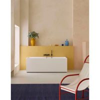 Roca A5A023FCN0 NU Wall-mounted bath-shower mixer with automatic diverter and Pin handle. Finish in CN - Titanium black