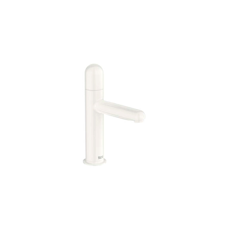 Roca A5A3Y3FP30 NU Basin mixer smooth body with Dome handle. S-SIZE. Finish in P3 - Glossy White