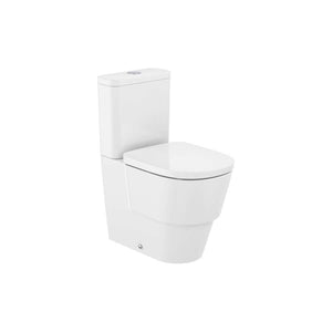 Roca Tura Back to wall vitreous china close-coupled Rimless WC with dual outlet in White 375 x 625 x 765 mm