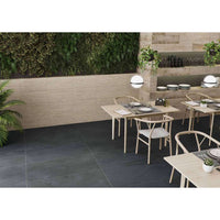 TERRANOVA FR3R060161/FR37M60161 Negro Natural-Matte Rectified Full Body Porcelain Tile 600 x 600 x 7 mm