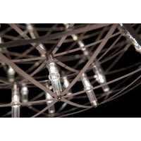 8718282359984 Lighting Suspension Lamp, Frame in wood and finish in stainless steel