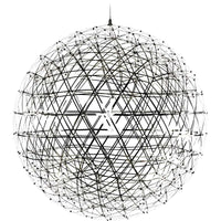 8718282359984 Lighting Suspension Lamp, Frame in wood and finish in stainless steel